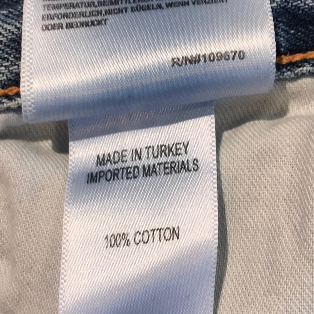 AGOLDE Indigo Riley Crop Jeans Straight High-Rise - Picture 13 of 14